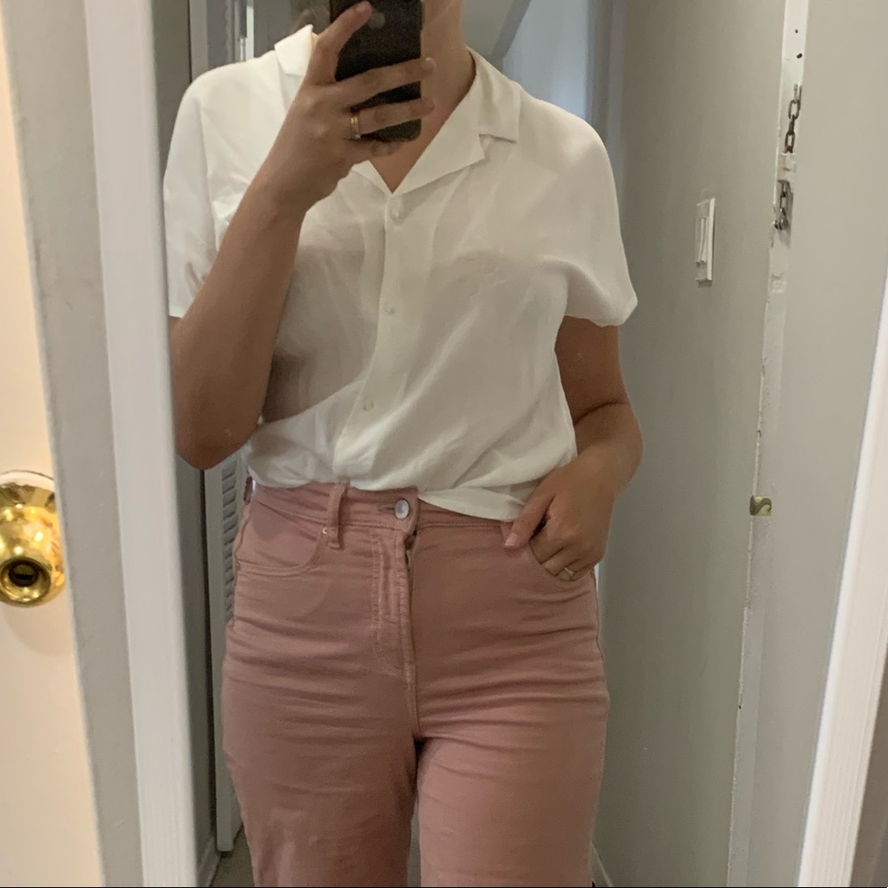 Dynamite Soft White Blouse